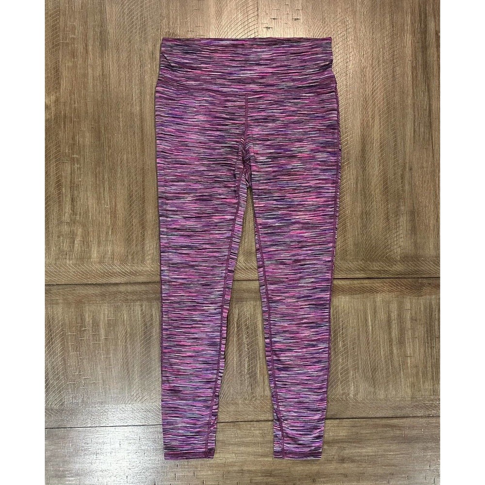 Prana Caraway Grapevine Space Dye Leggings Striped Yoga Pink Womens Size M - Picture 13 of 14